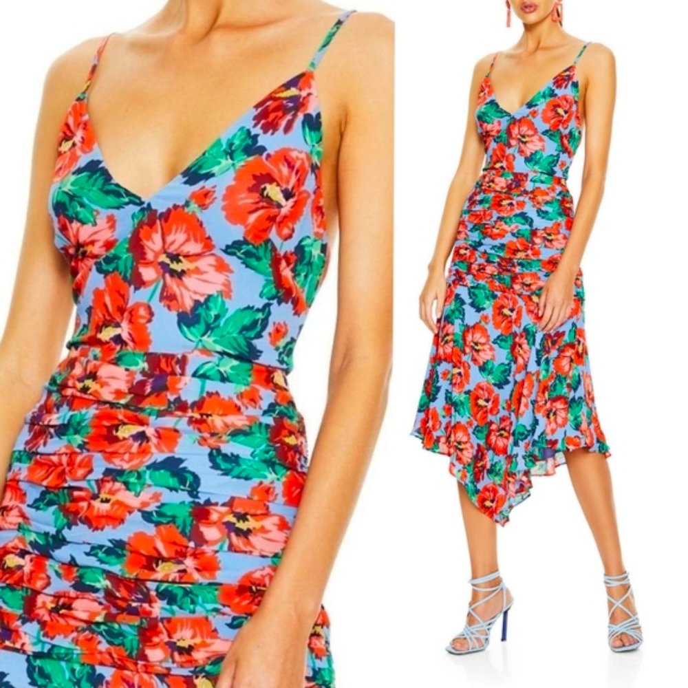 La Maison Talulah Floral Midi Dress size L - Picture 2 of 9